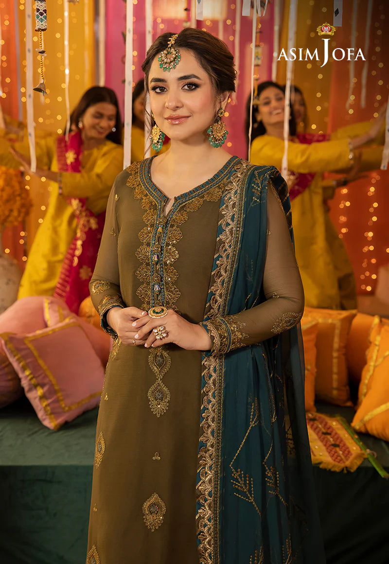 ASIM JOFA CHIFFON COLLECTION 2024| WEARING BY YUMNA ZAIDI