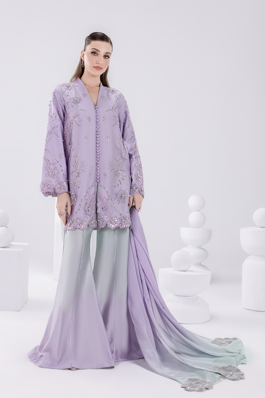 AMAVE TIE N DYE LUXURY SILK COLLECTION| UNSTITCHED PARTY WEAR BY SHAEBIZ