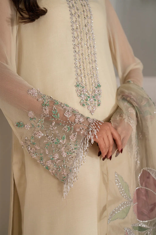 IZNIK LATEST CHIFFON WITH HAND EMBELLISHED| UNSTITCHED 3 PCS BY SHAEBIZ