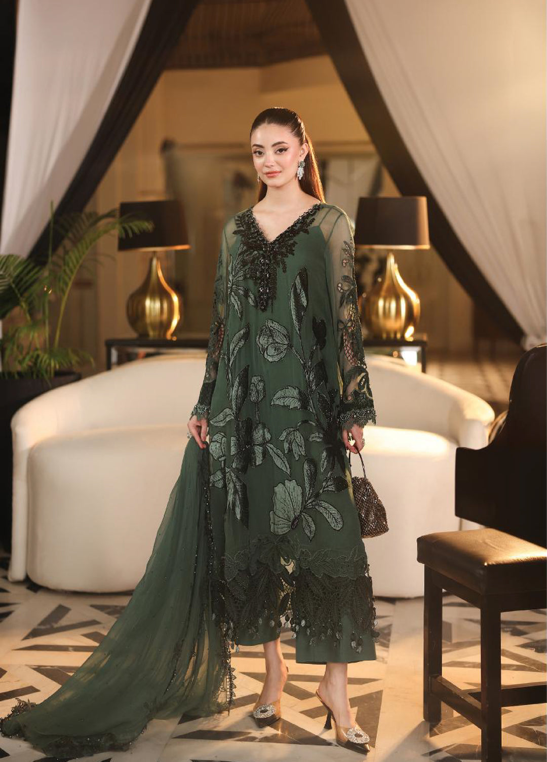 MARIA.B LUXURY CHIFFON UNSTITCH COLLECTION 2026 BY SHAEBIZ