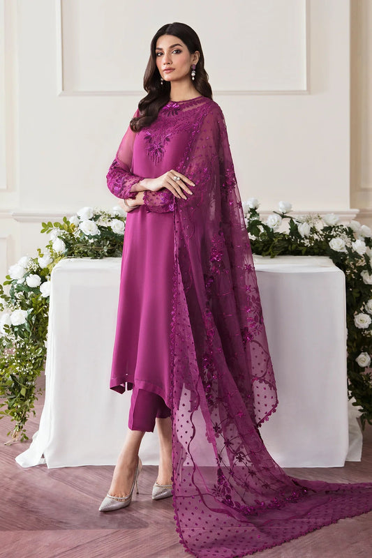 BAROQUE NEW LUXURY CHIFFON WITH HEAVY SEQUENCE EMBROIDERY BY SHAEBIZ