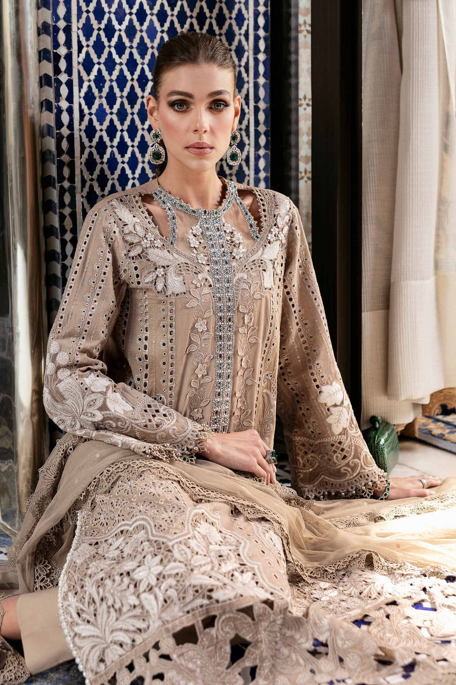 MARIA B LATEST EMBROIDERED LAWN COLLECTION| UNSTITCHED LAWN COLLECTION 2025 BY SHAEBIZ