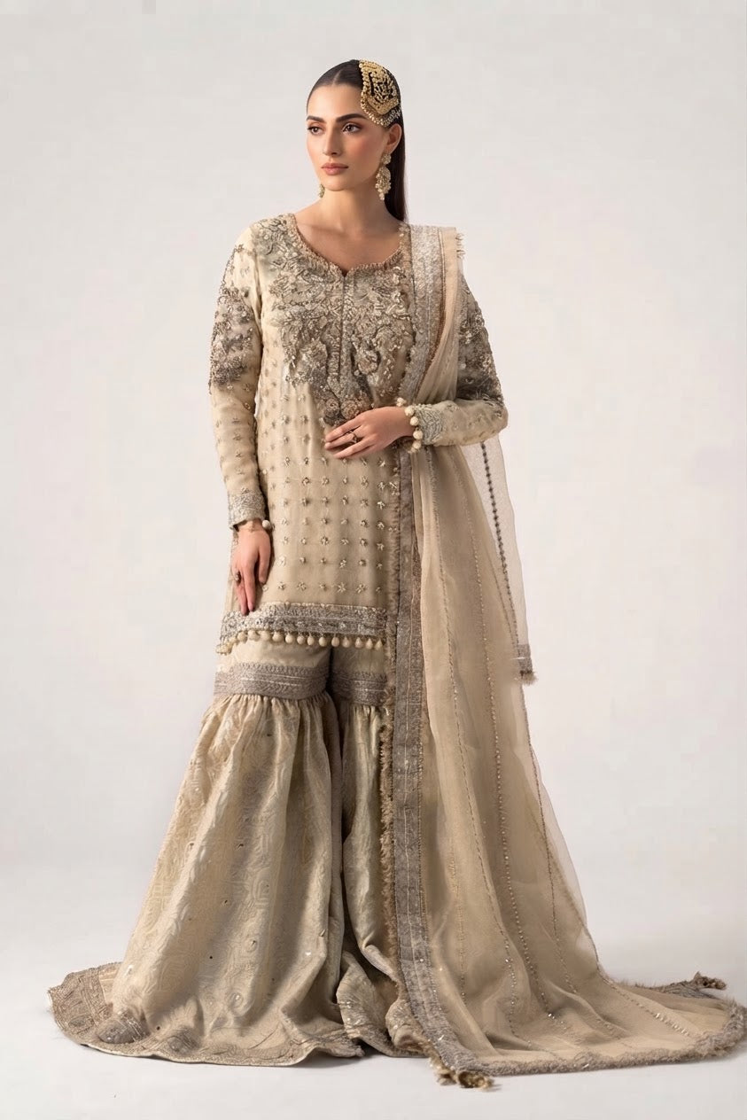 MARIA.B ZARI NET LUXURY WEDDING UNSTITCH COLLECTION 2026
