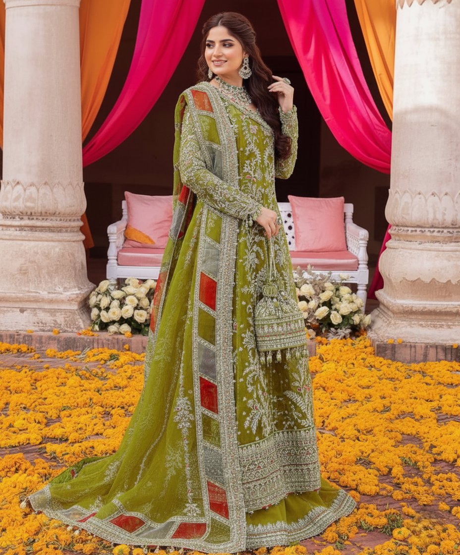 KANWAL MALIK LUXURY BRIDAL MAXI NEW COLOR| UNSTITCHED LATEST BRIDAL COLLECTION BY SHAEBIZ