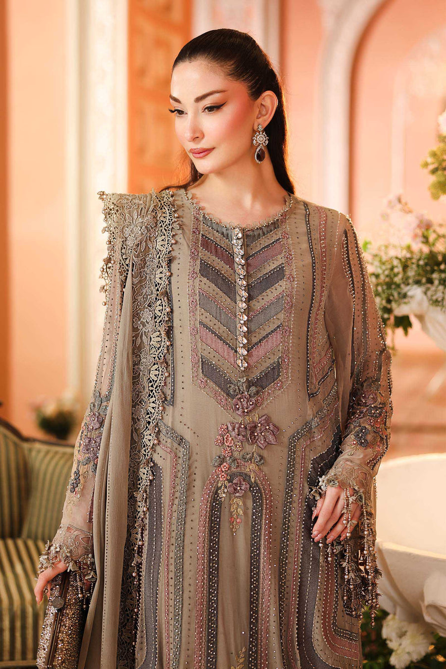 MARIA.B LUXURY CHIFFON 2026 UNSTITCH COLLECTION BY SHAEBIZ