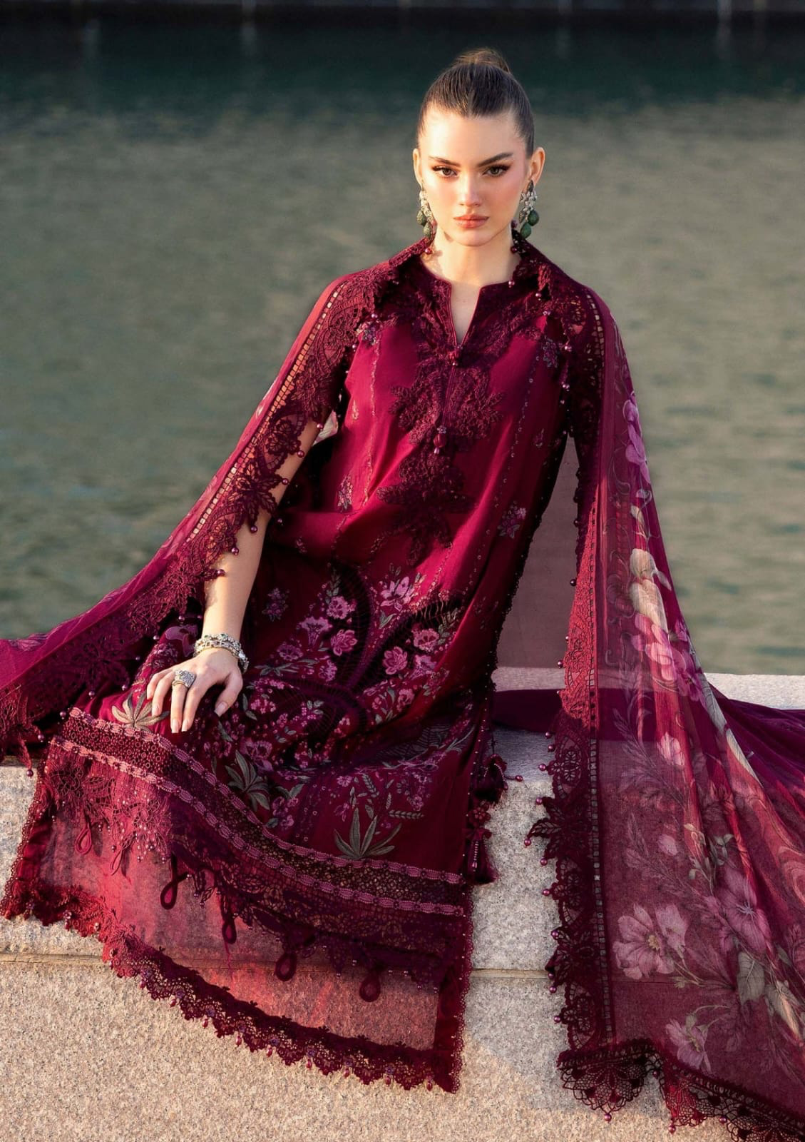 MARIA.B 2026 LAWN CHICKEN KARI UNSTITCH COLLECTION BY SHAEBIZ