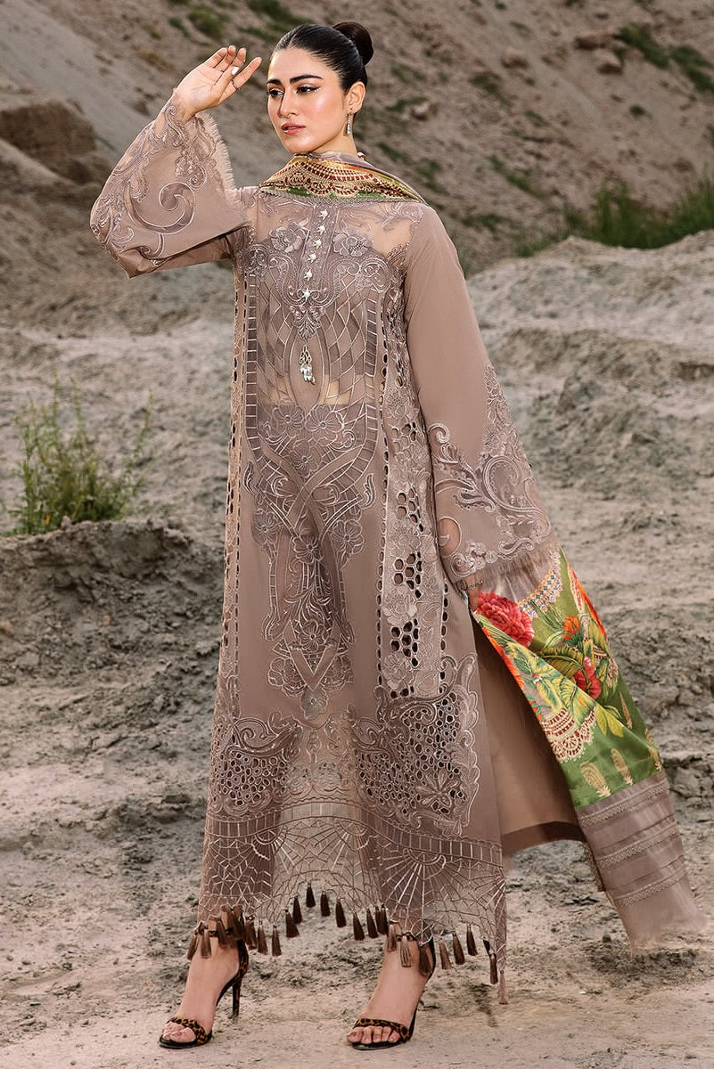 gucci brown dress Brown Pakistani Salwar Suit With Heavy Embroidery Work main image 1