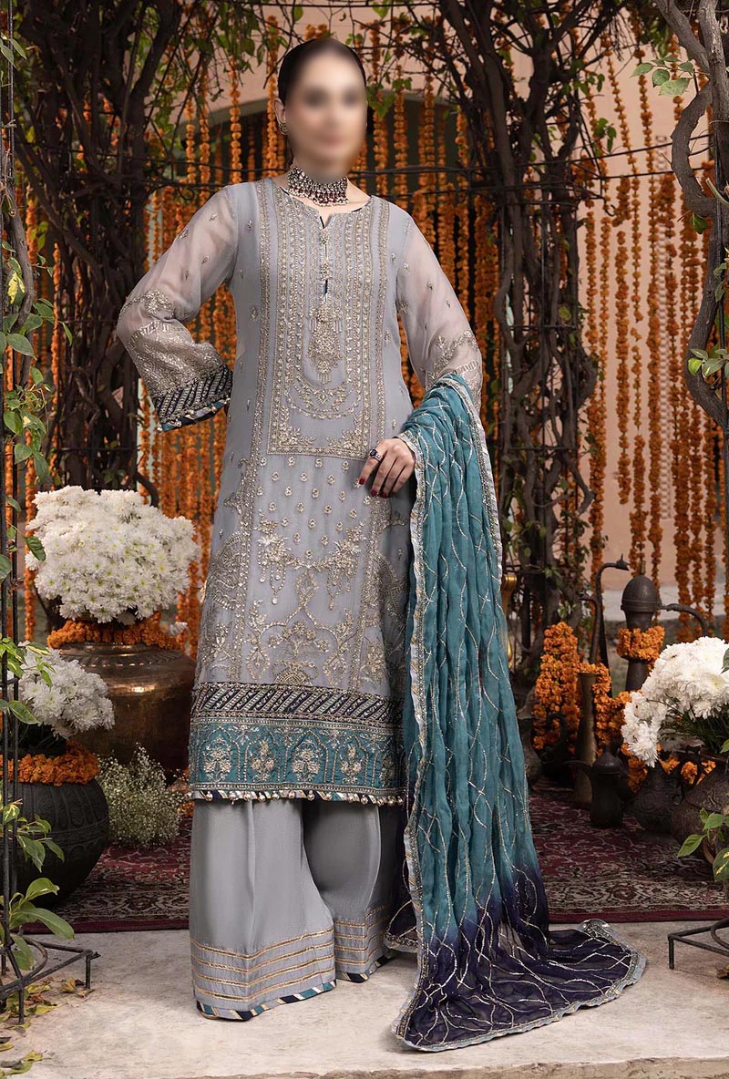 ADAN LIBAS HASEEN E DIL RUBA LUXURY CHIFFON COLLECTION| PARTY WEAR| TO –  Shaebiz Collection