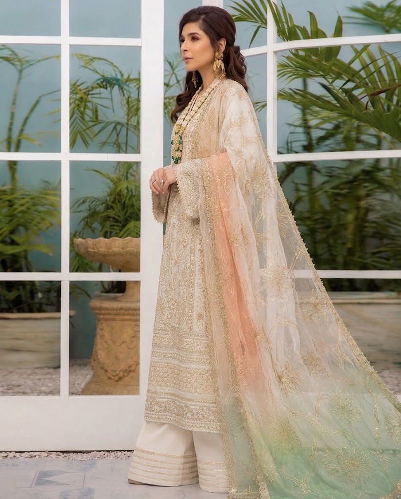 SHAEBIZ PRESENTING LUXURY NET FORMAL COLLECTION| UNSTITCHED 3 PCS BY SHAEBIZ