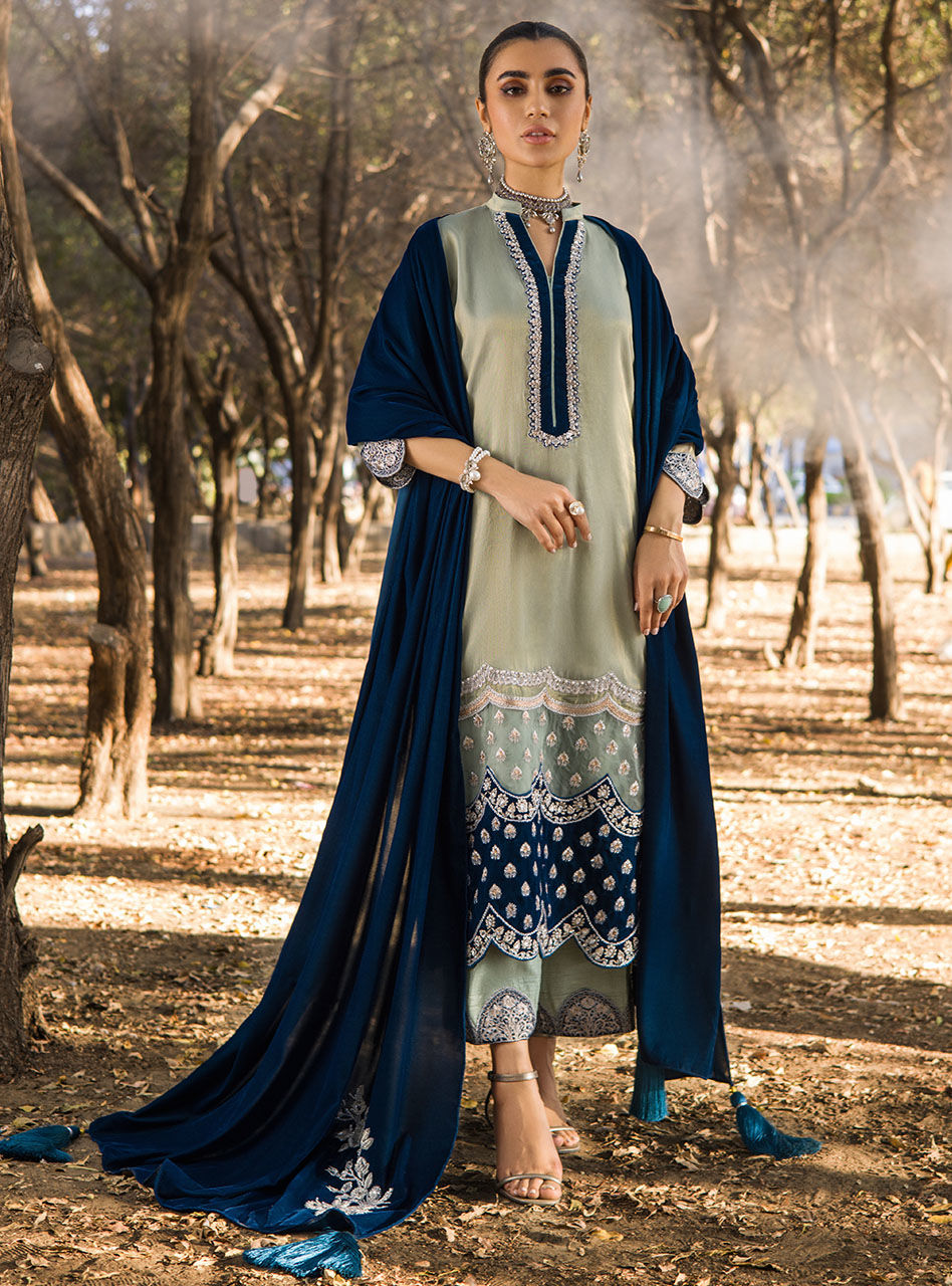 ZAINAB CHOTTANI FEHYA VELVET COLLECTION| UNSTITCHED MASTER REPLICA WEDDING EDITION BY SHAEBIZ