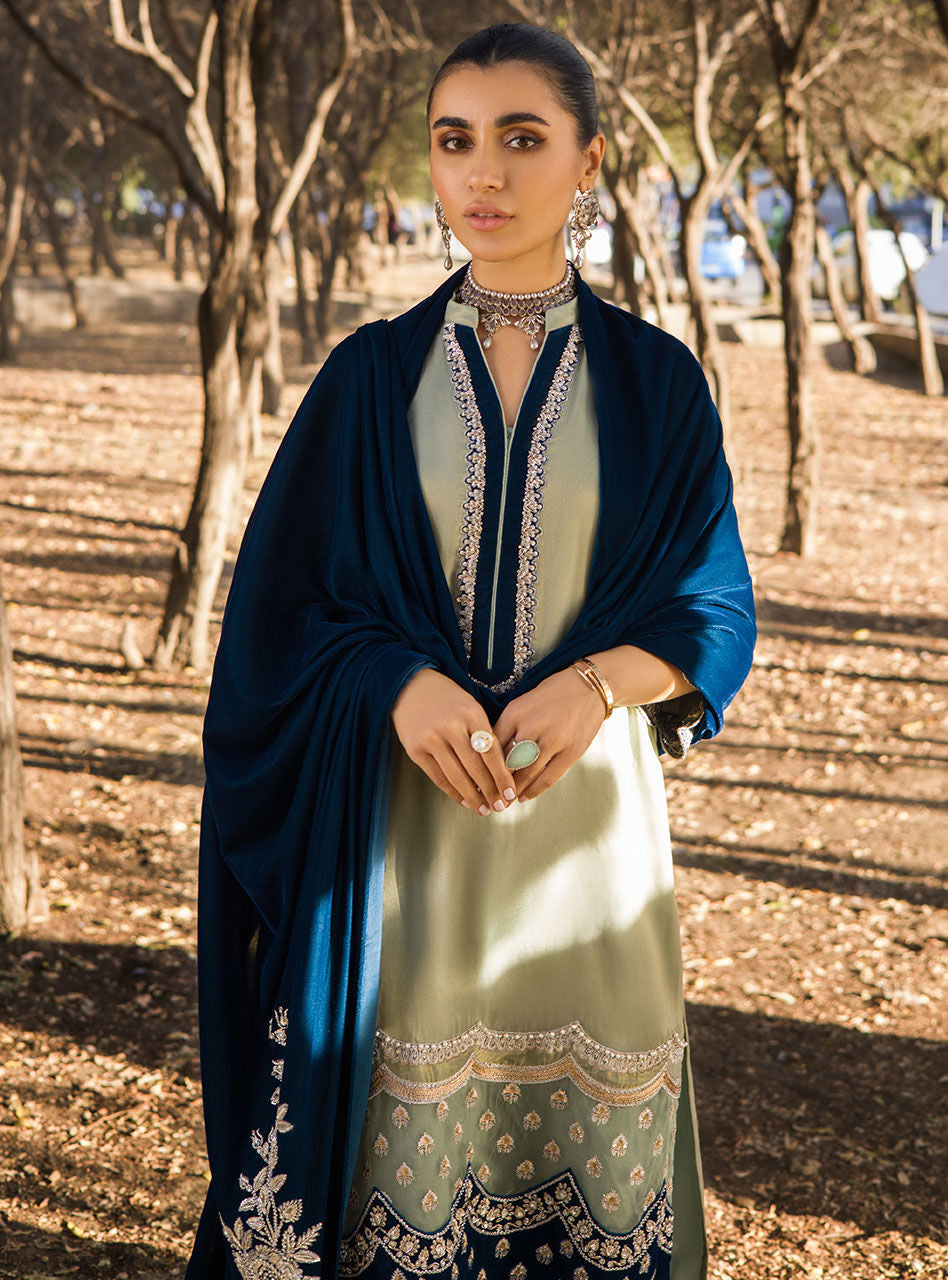 ZAINAB CHOTTANI FEHYA VELVET COLLECTION| UNSTITCHED MASTER REPLICA WEDDING EDITION BY SHAEBIZ