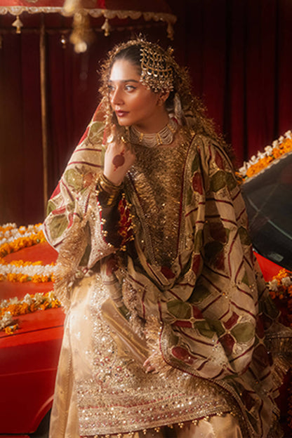 MOHSIN NAVEED RANJHA LUXURY NET WEDDING FORMALS| UNSTITCHED MASTER REPLICA| TOP PAKISTANI DRESS BY SHAEBIZ