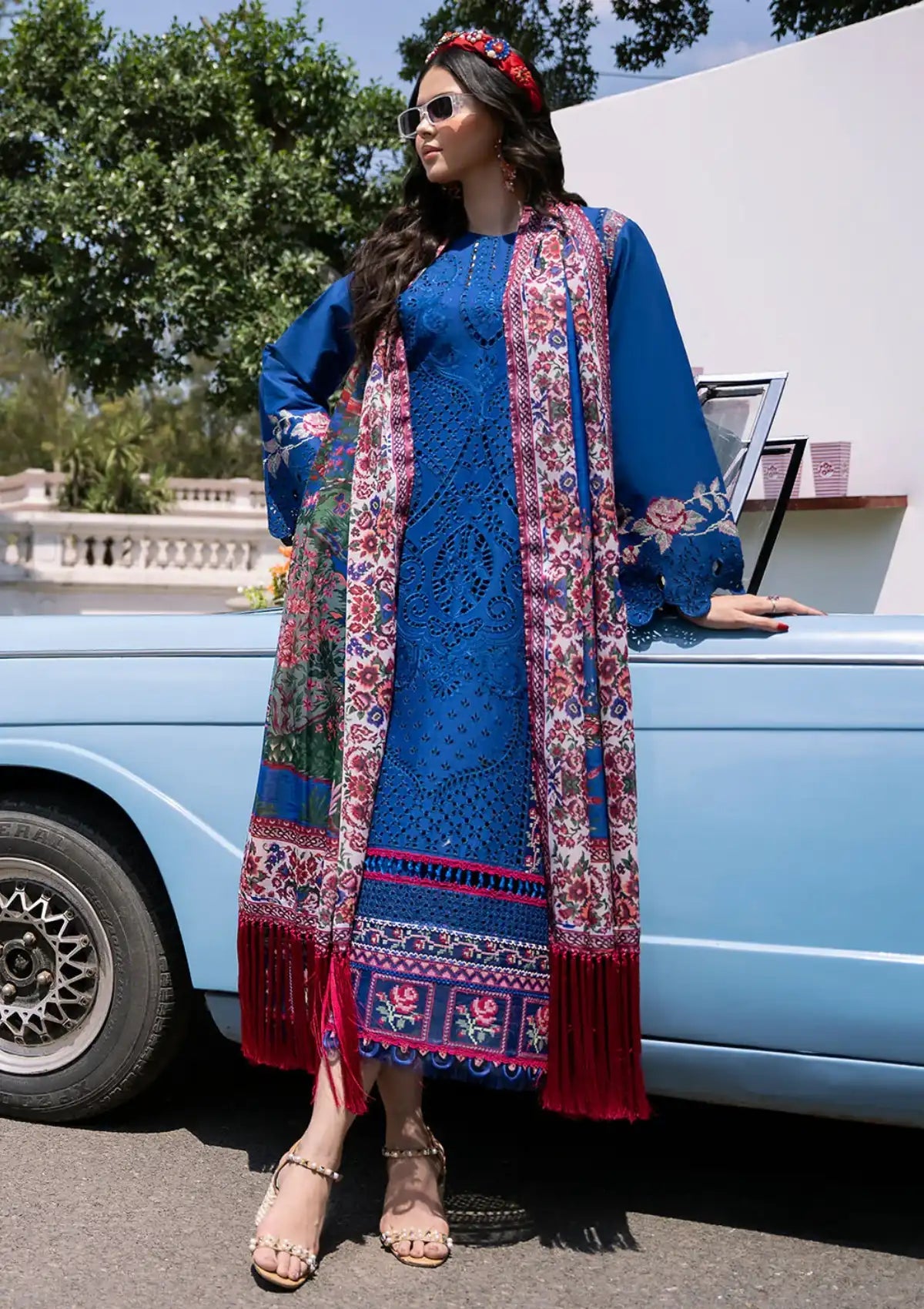 BIN ILYAS CLARA LUXURY LAWN COLLECTION| UNSTITCHED 3 PCS BY SHAEBIZ