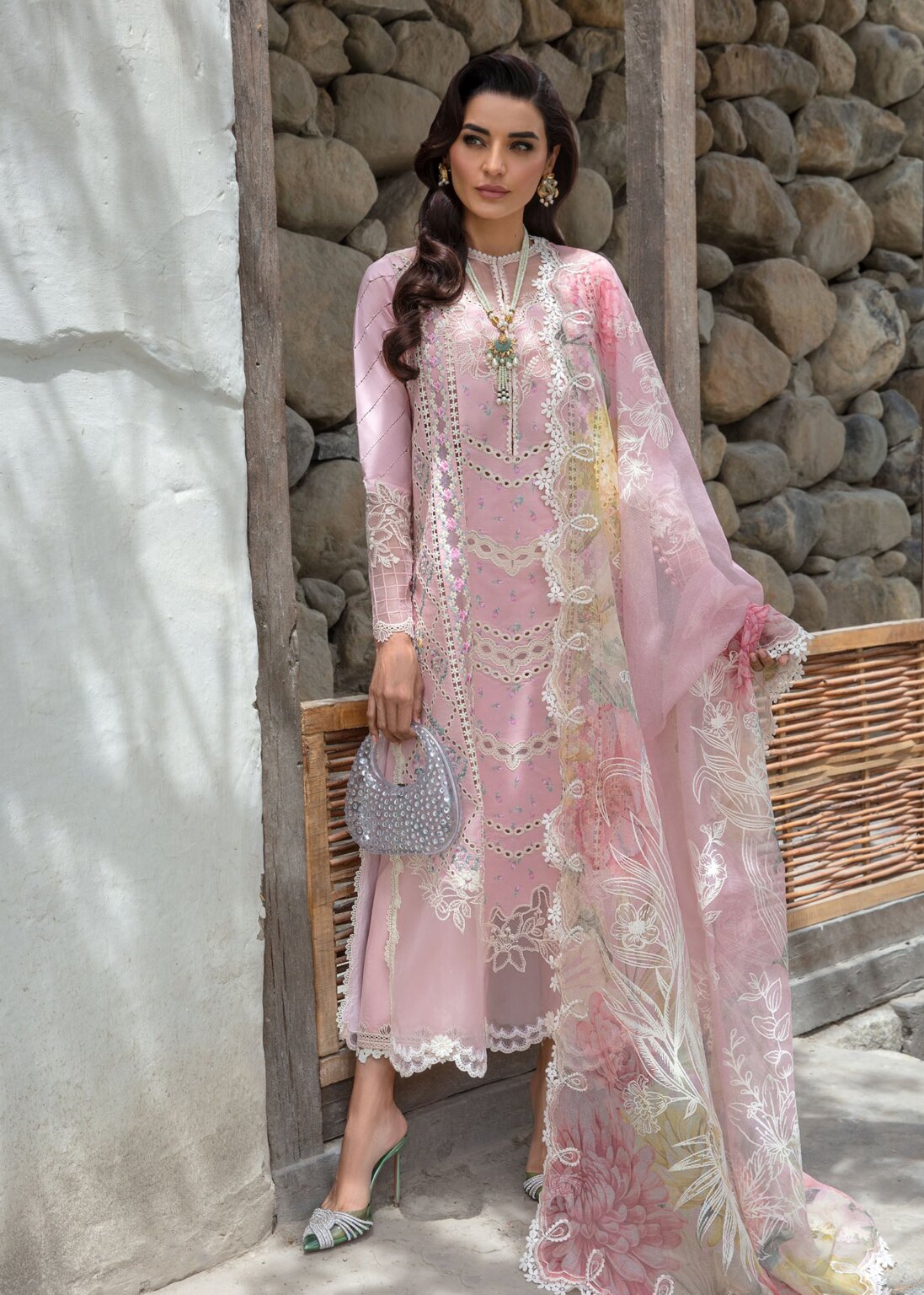 CRIMSON LUXURY UNSTITCHED MASTER REPLICA| TOP PAKISTANI DRESS BY SHAEBIZ SHOP