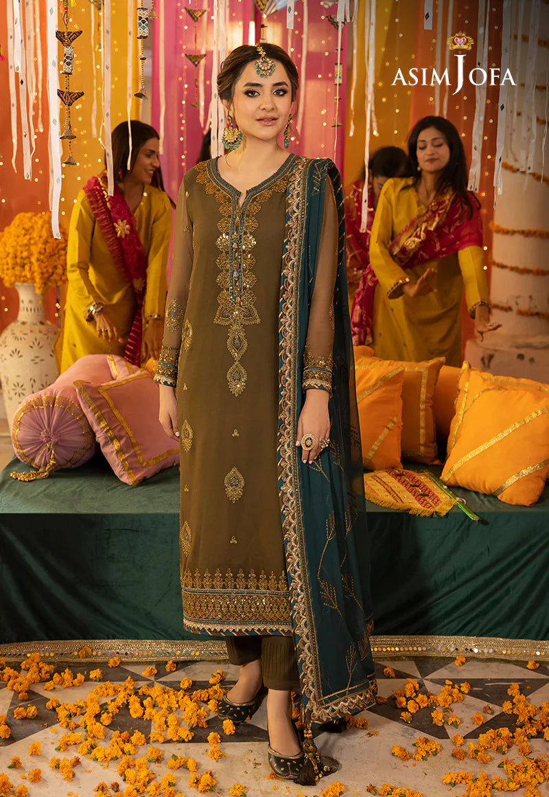 ASIM JOFA CHIFFON COLLECTION 2024| WEARING BY YUMNA ZAIDI