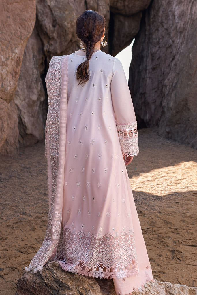 SAHIL KINARE LUXURY LAWN BY QALAMKAR | HANIA AMIR |TOP PAKISTANI DRESS BY SHAEBIZ|