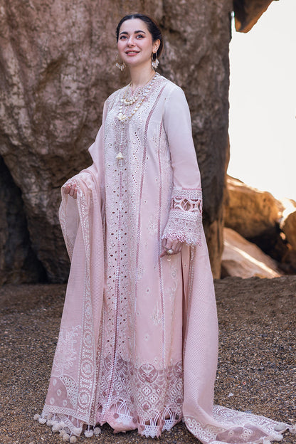 SAHIL KINARE LUXURY LAWN BY QALAMKAR | HANIA AMIR |TOP PAKISTANI DRESS BY SHAEBIZ|