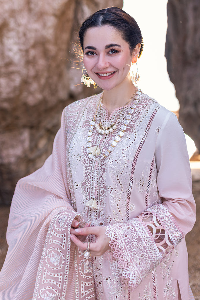 SAHIL KINARE LUXURY LAWN BY QALAMKAR | HANIA AMIR |TOP PAKISTANI DRESS BY SHAEBIZ|