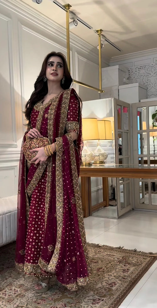 HARIS SHAKEEL 2026 LUXURY CHIFFON COLLECTION| UNSTITCHED WEDDING COLLECTION| TOP PAKISTANI DRESS BY SHAEBIZ