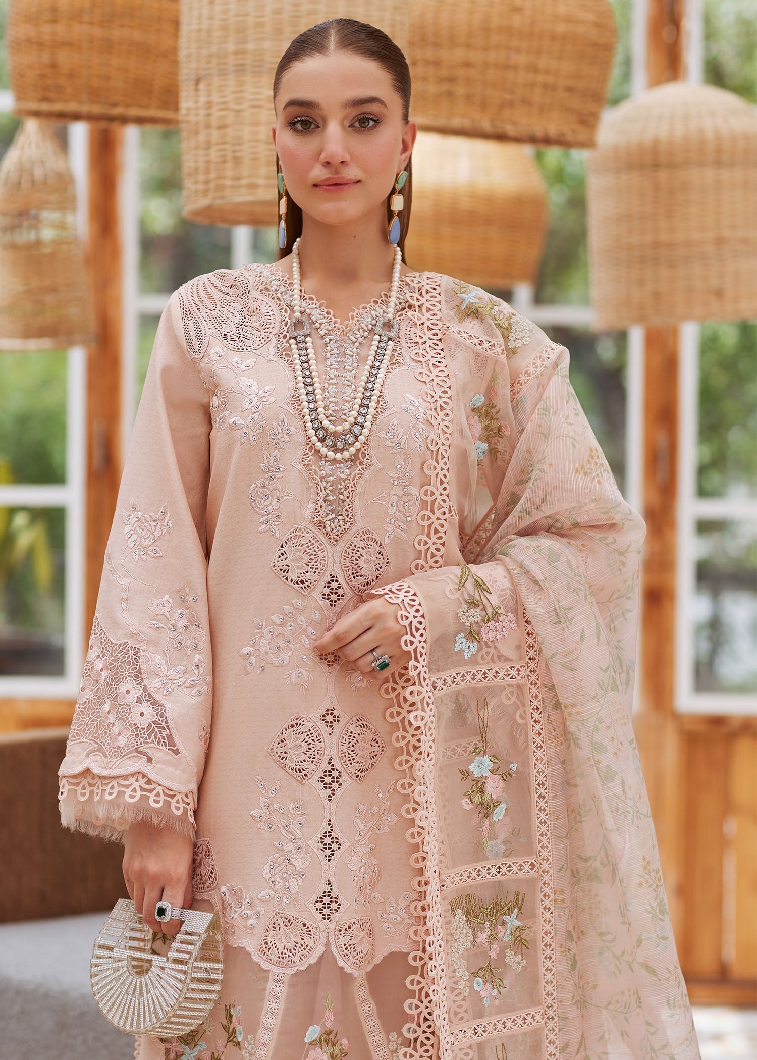 CRIMSON CHICKEN KARI UNSTITCHED LAWN COLLECTION| TOP PAKISTANI DRESS BY SHAEBIZ