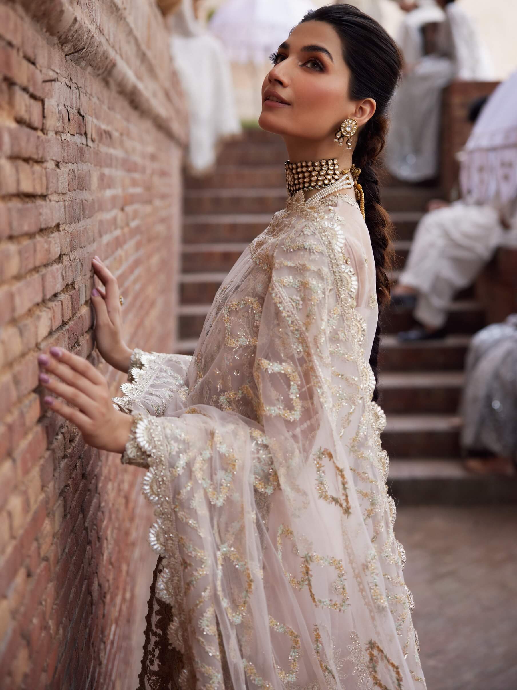 AFROZEH DASATANGOI ORGENZA WEDDING COLLECTION|UNSTITCHED MASTER REPLICA|TOO PAKISTANI DRESS BY SHAEBIZ