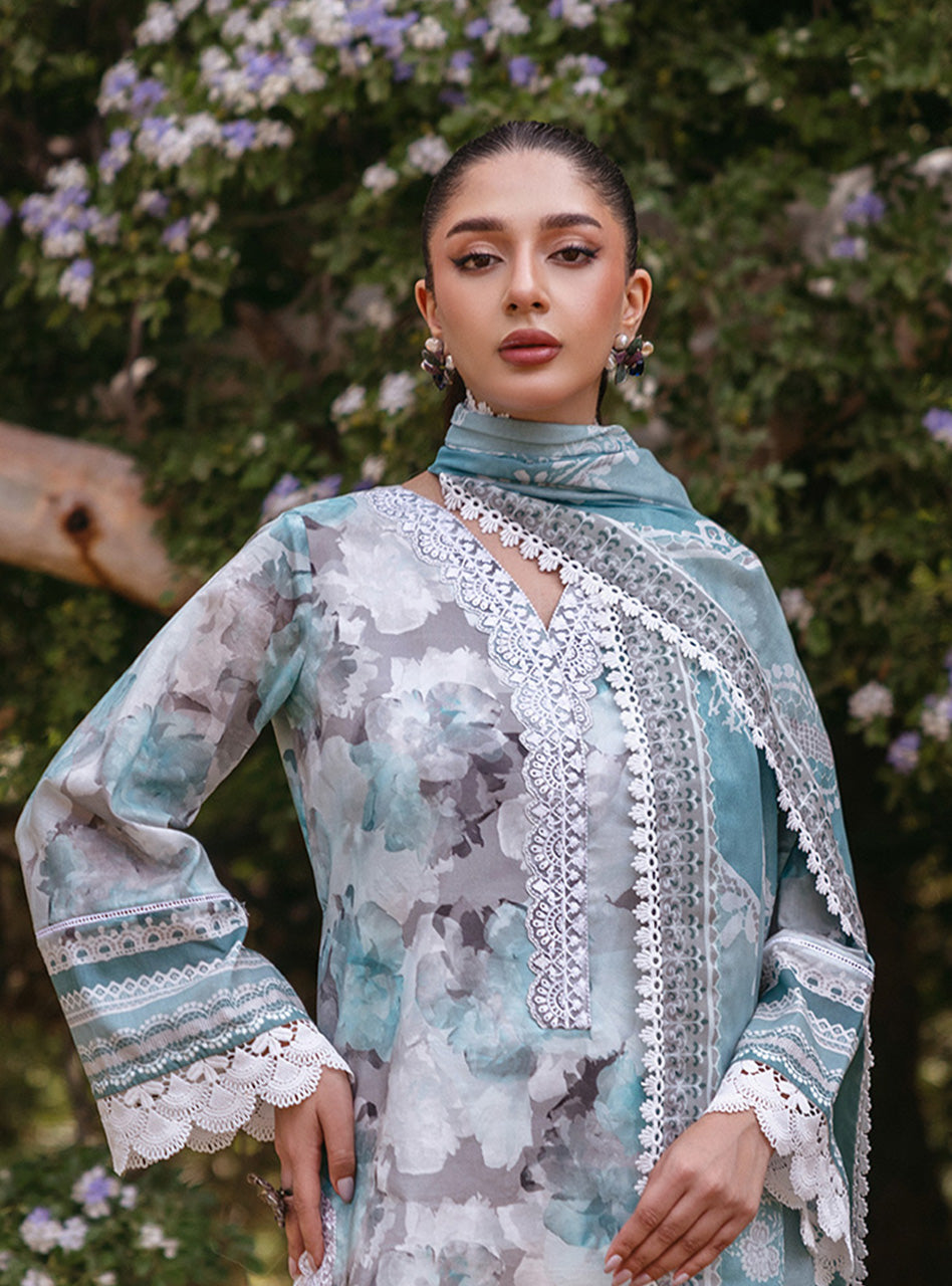 ZAINAB CHOTTANI LUXURY LAWN COLLECTION| UNSTITCHED LAWN 3 PCS| TOP PAKISTANI DRESS BY SHAEBIZ