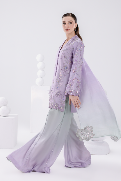 AMAVE TIE N DYE LUXURY SILK COLLECTION| UNSTITCHED PARTY WEAR BY SHAEBIZ