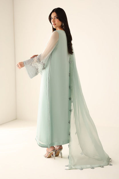 BAROQUE 2026 LUXURY EMBROIDERED CHIFFON COLLECTION| UNSTITCHED 3 PCS| TOP PAKISTANI DRESS BY SHAEBIZ