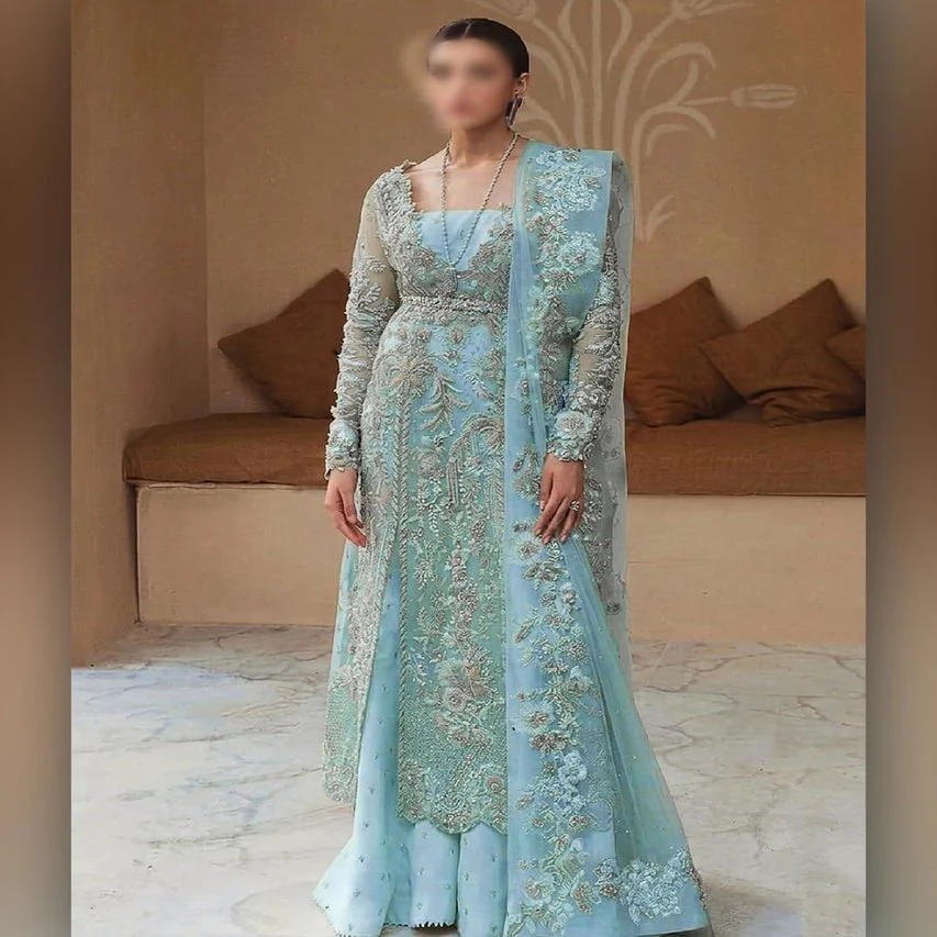 SORAYA OFFWHITE ORGENZA LUXURY HANDMADE 2026 UNSTITCH COLLECTION