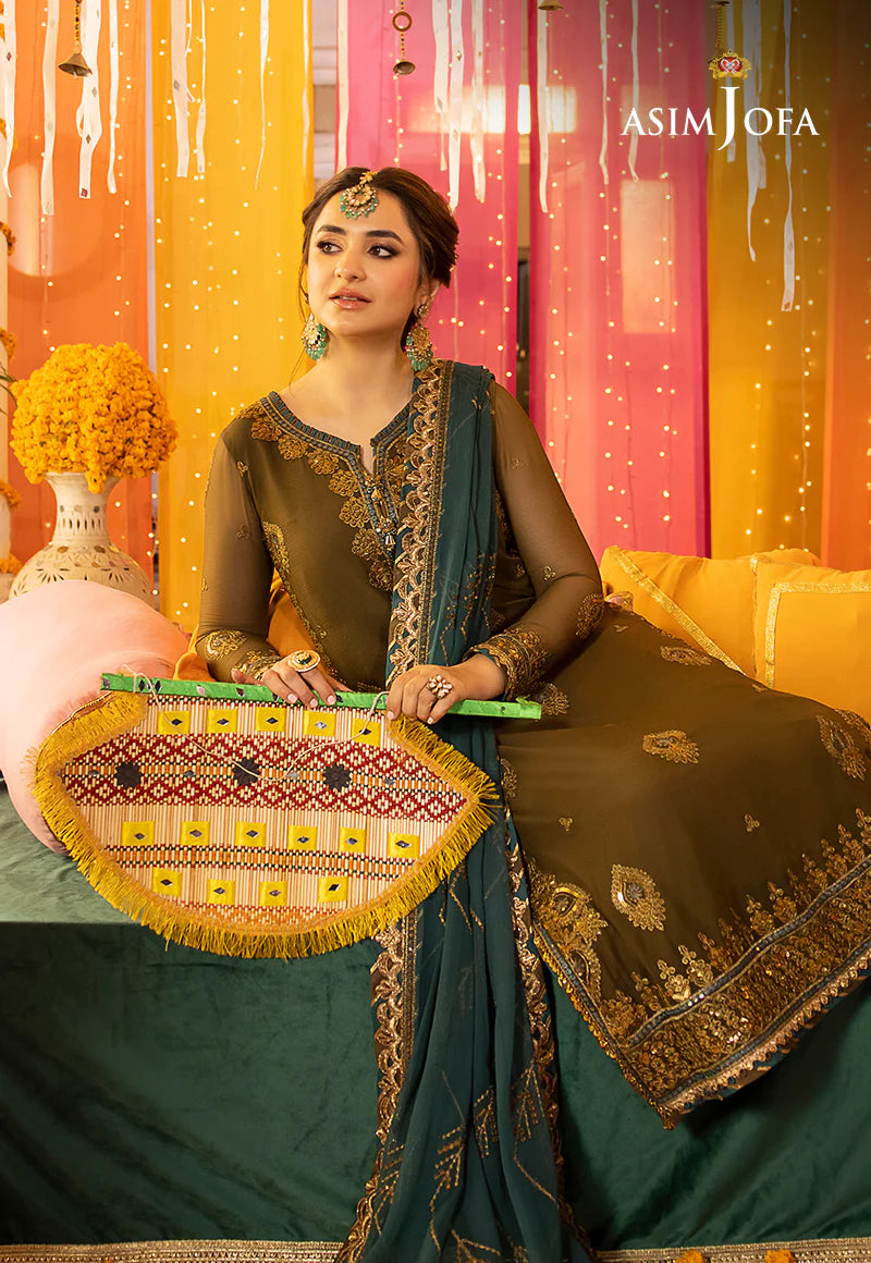 ASIM JOFA CHIFFON COLLECTION 2024| WEARING BY YUMNA ZAIDI
