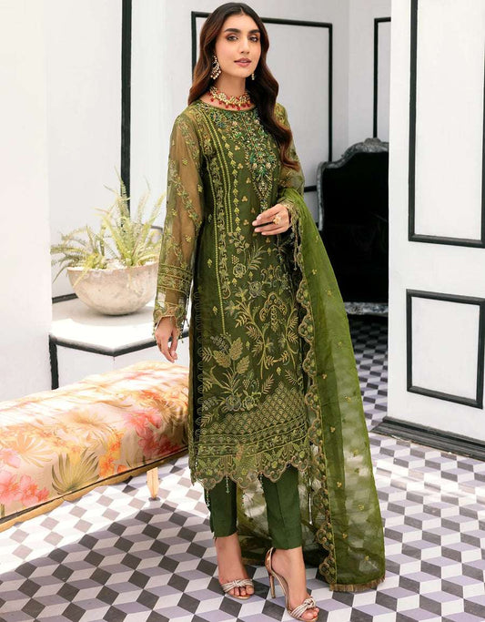 EMAAN ADEEL ORGENZA MAYUN WEAR DRESS(EM-OG22)