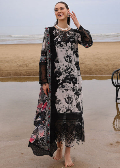 NUREH ZEBRA TWIST LUXURY LAWN COLLECTION| UNSTITCHED 3 PCS| TOP PAKISTANI DRESS BY SHAEBIZ