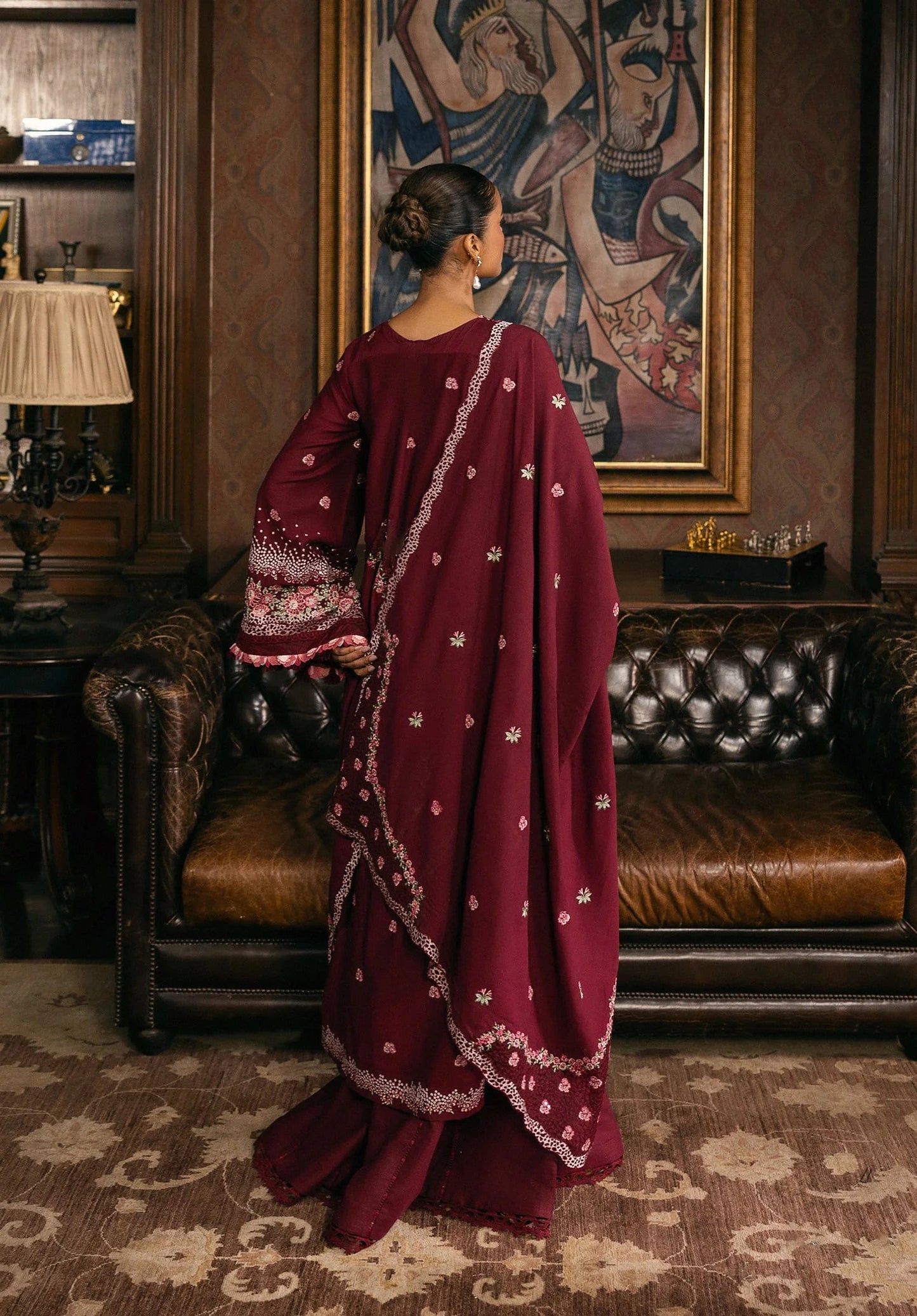 ELAF KARANDI LUXURY LAWN COLLECTION| UNSTITCHED 3 PCS BY SHAEBIZ