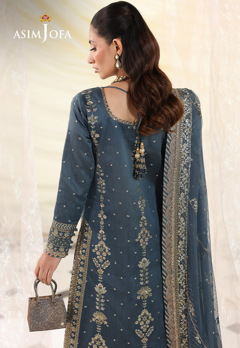 ASIM JOFA UNIQUE CHIFFON HEAVY EMBROIDERED| PARTY WEAR| TOP PAKISTANI DRESS BY SHAEBIZ