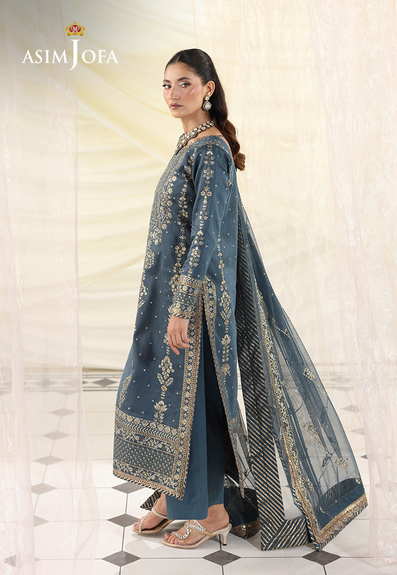 ASIM JOFA UNIQUE CHIFFON HEAVY EMBROIDERED| PARTY WEAR| TOP PAKISTANI DRESS BY SHAEBIZ
