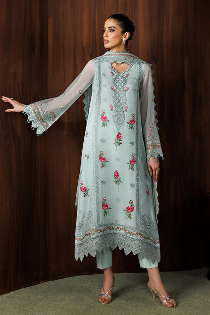 BAROQUE NEW LUXURY CHIFFON EMBROIDERED DRESS| UNSTITCHED 3 PCS BY SHAEBIZ