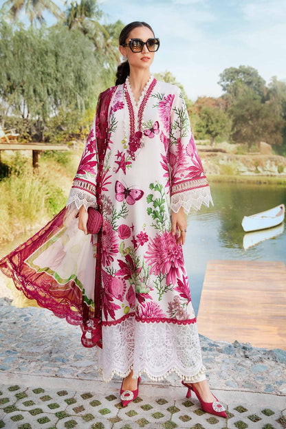 MARIA B MPRINT SWISS LAWN DRESS WITH READY TO WEAR DUPATTA| UNSTITCHED EID COLLECTION| TOP PAKISTANI DRESS BY SHAEBIZ
