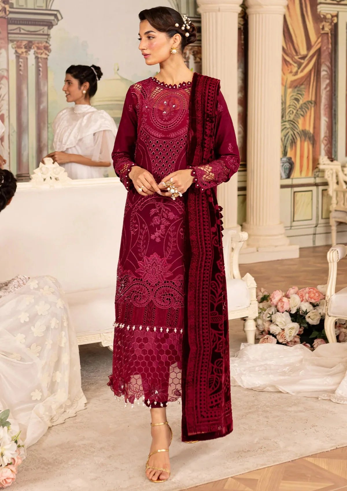 PARISHAY LUXURY LAWN COLLECTION| 3 PCS COLLECTION| TOP PAKISTANI DRESS BY SHAEBIZ