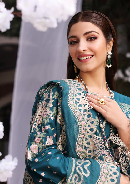 KAHF LUXURY 2026 LAWN COLLECTION| UNSTITCHED 3 PCS| TOP PAKISTANI DRESS BY SHAEBIZ