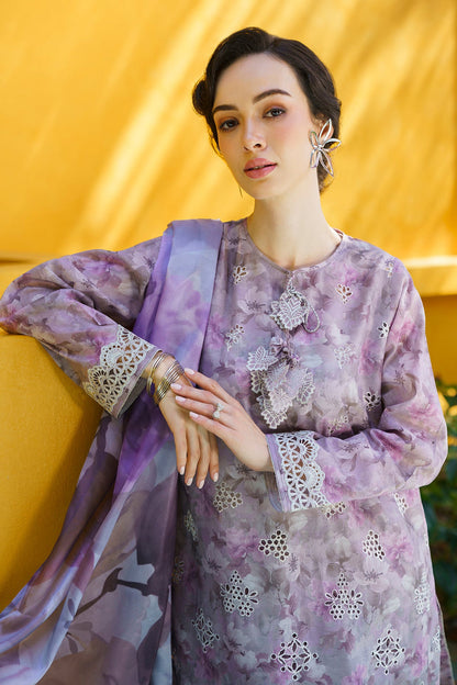 BAROQUE EMBROIDERED AND PTINTED LAWN COLLECTION| UNSTITCHED MASTER REP –  Shaebiz Collection