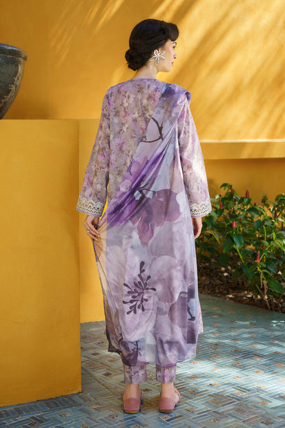 BAROQUE EMBROIDERED AND PTINTED LAWN COLLECTION| UNSTITCHED MASTER REPLICA BY SHAEBIZ