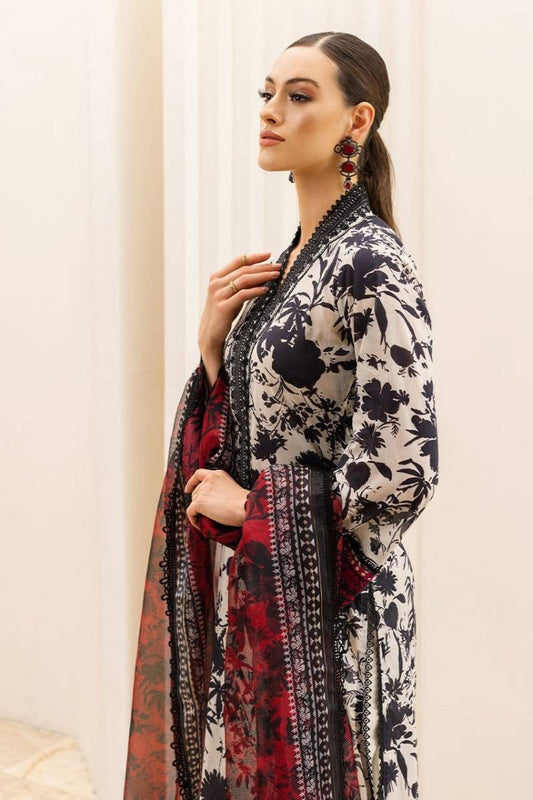 ZAINAB CHOTTANI LUXURY LAWN COLLECTION| UNSTITCHED 3 PCS | TOP PAKISTANI DRESS BY SHAEBIZ