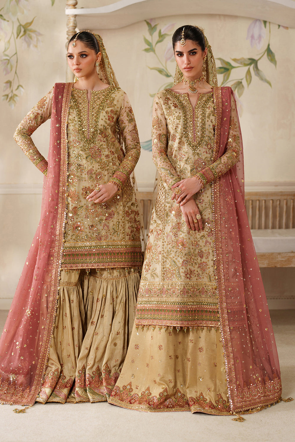BAROUQUE LATEST EMBROIDERED NET COLLECTION| UNSTITCHED BRIDAL COLLECTION BY SHAEBIZ