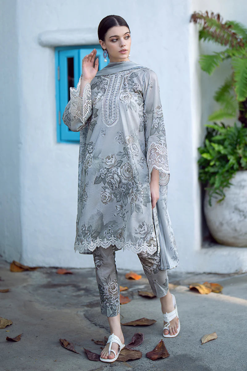 BAROQUE EMBROIDERED SWISS LAWN COLLECTION| TOO PAKISTANI DRESS BY SHAEBIZ