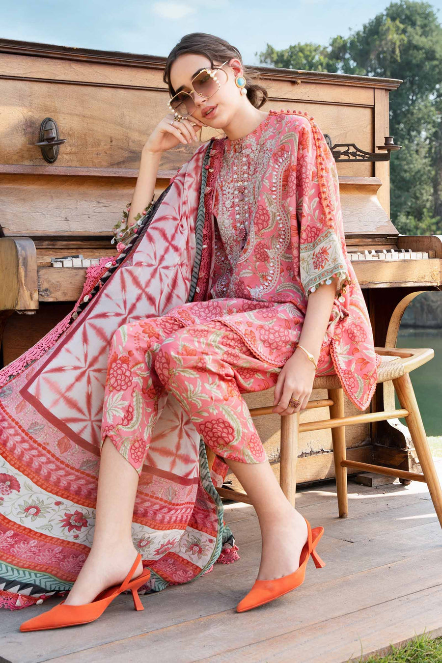 MARIA B PRINTED 3 PIECE| UNSTITCHED SUMMER COLLECTION BY SHAEBIZ