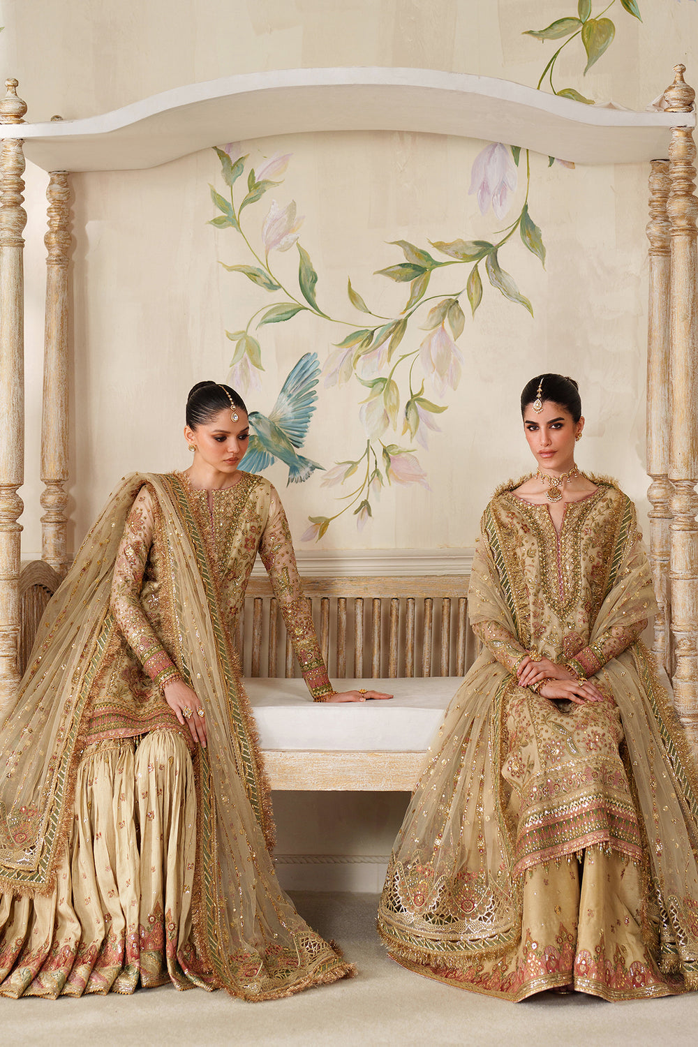 BAROUQUE LATEST EMBROIDERED NET COLLECTION| UNSTITCHED BRIDAL COLLECTION BY SHAEBIZ