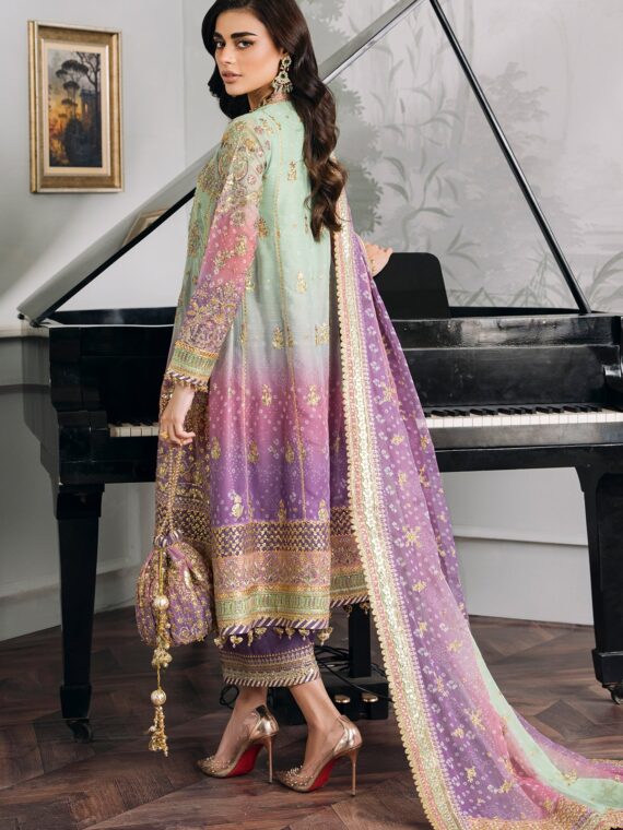 BAROQUE CHANTELLE CHIFFON COLLECTION| WEARING BY SADAF KANWAL|TOP PAKISTANI DRESS BY SHAEBIZ