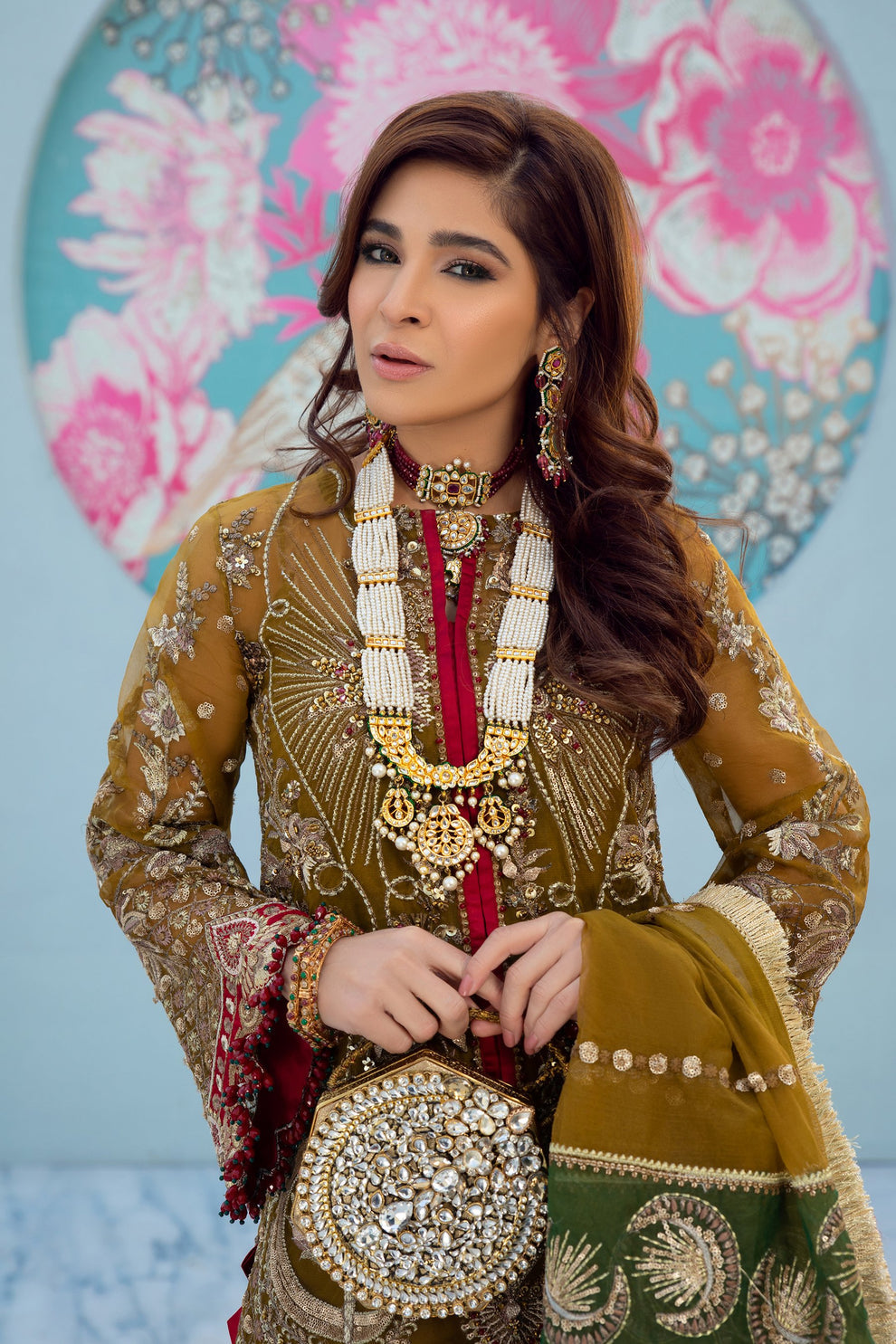 MARYAM HUSSAIN ORGANZA  COLLECTION| HEAVY EMBROIDERED WEDDING COLLECTION|TOP PAKISTANI DRESS BY SHAEBIZ|