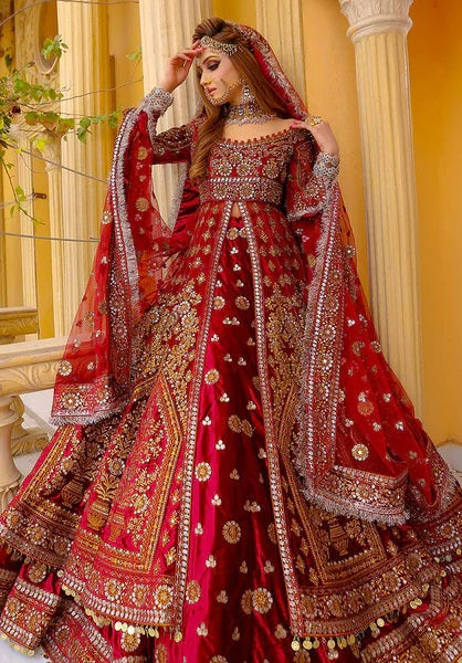 KASHEES NET BRIDAL DRESS|UNSTITCHED BRIDAL COLLECTION| TOP PAKISTANI DRESS BY SHAEBIZ