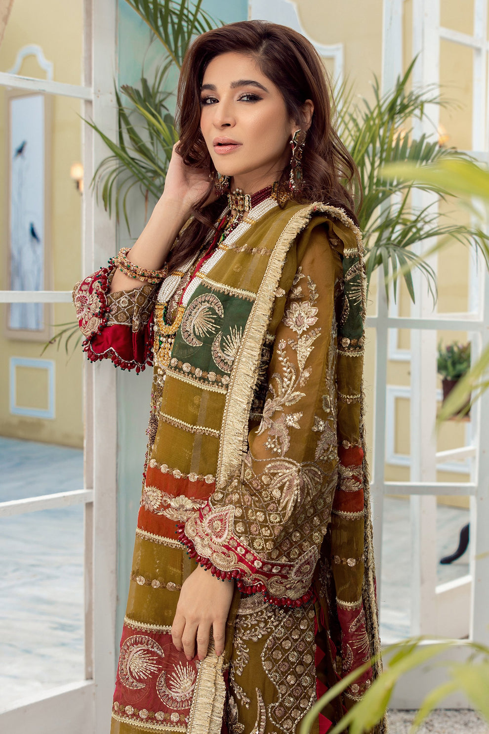 MARYAM HUSSAIN ORGANZA  COLLECTION| HEAVY EMBROIDERED WEDDING COLLECTION|TOP PAKISTANI DRESS BY SHAEBIZ|